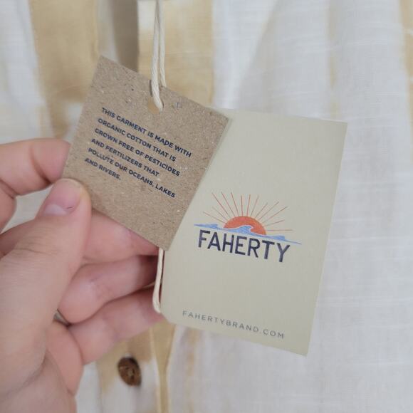 Faherty Maple Sugar Vida Tie Dye Trapeze Dress S - Picture 8 of 12